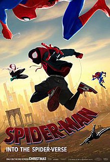 Spiderman Into The Spiderverse poster